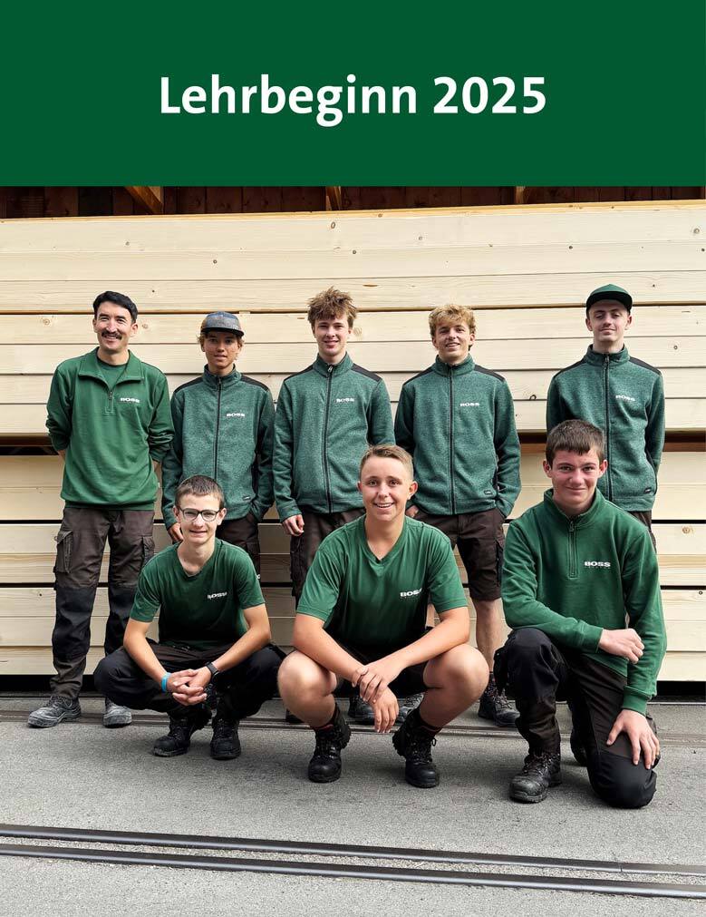 Lernende bei Boss Holzbau