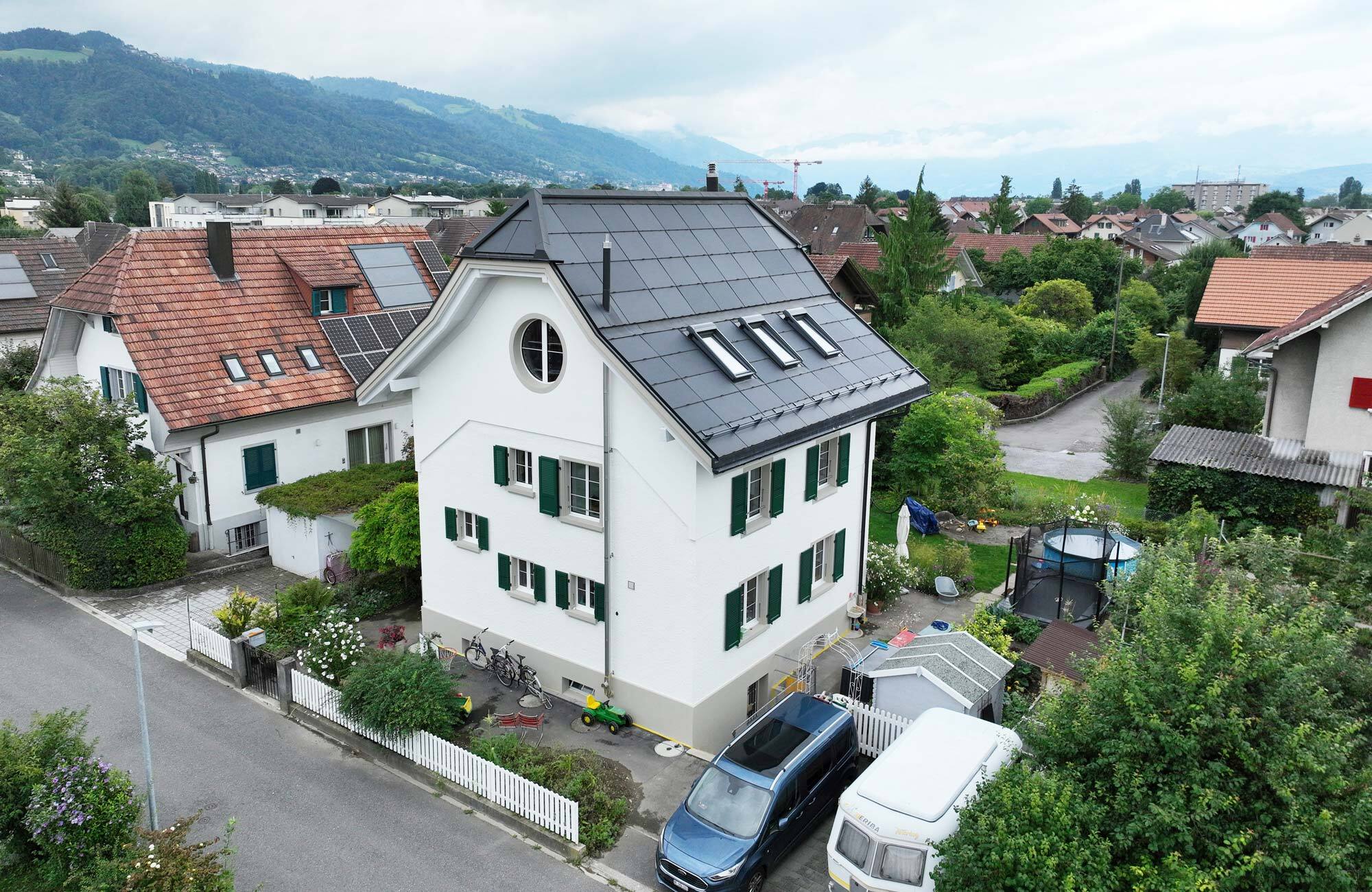 Haus aufstocken und Photovoltaikanlage