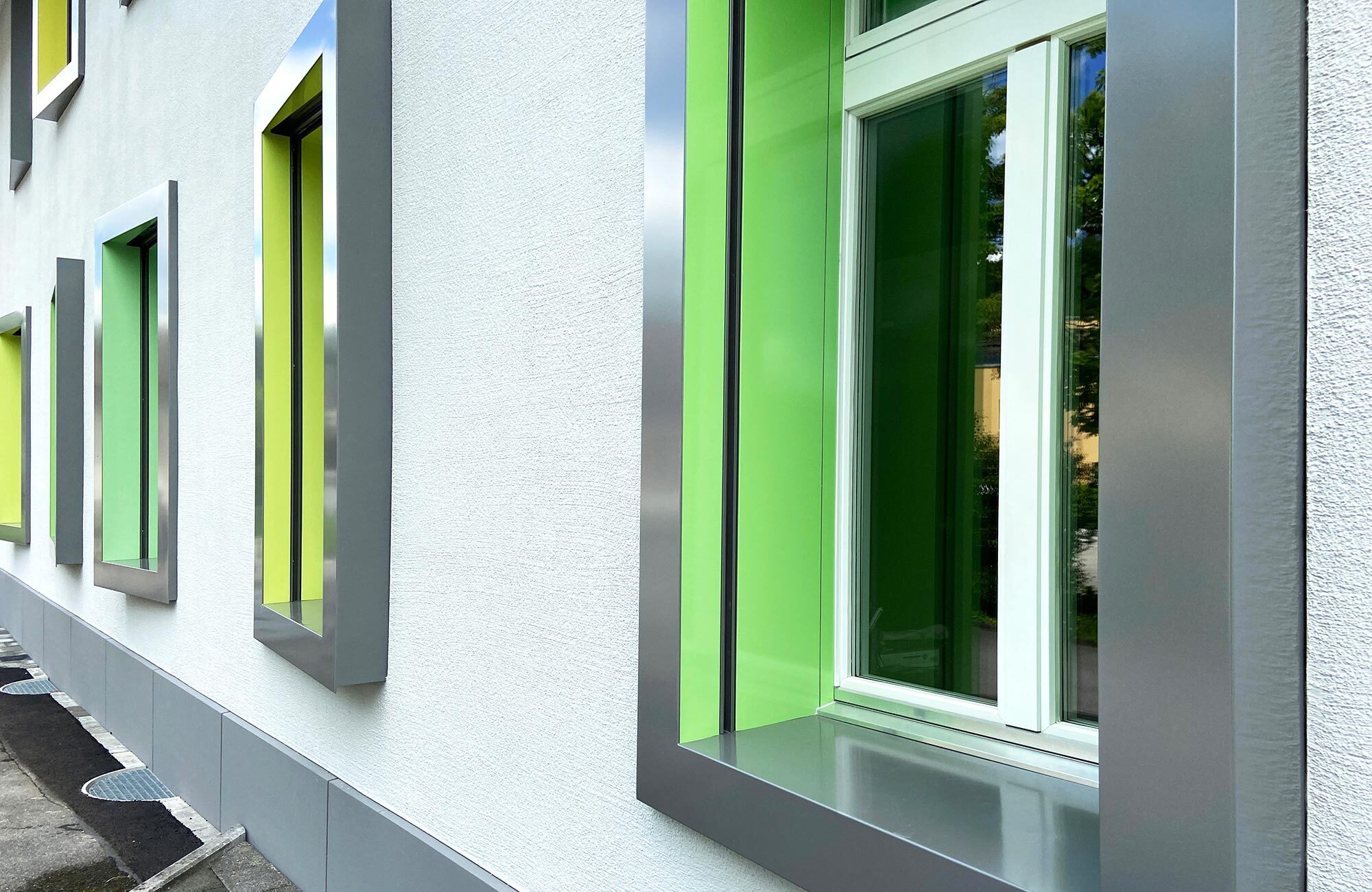 Fensterzargen aus Aluminium