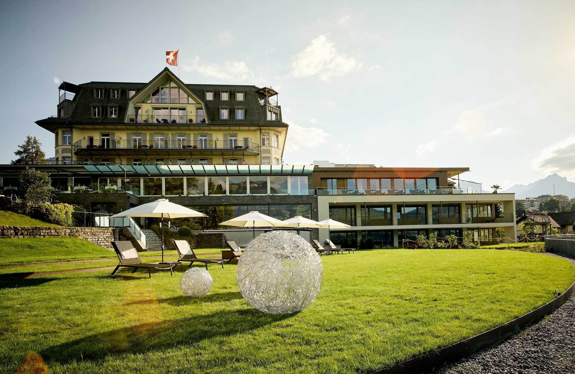 Erweiterung Geschoss bei Hotel im Holzbau