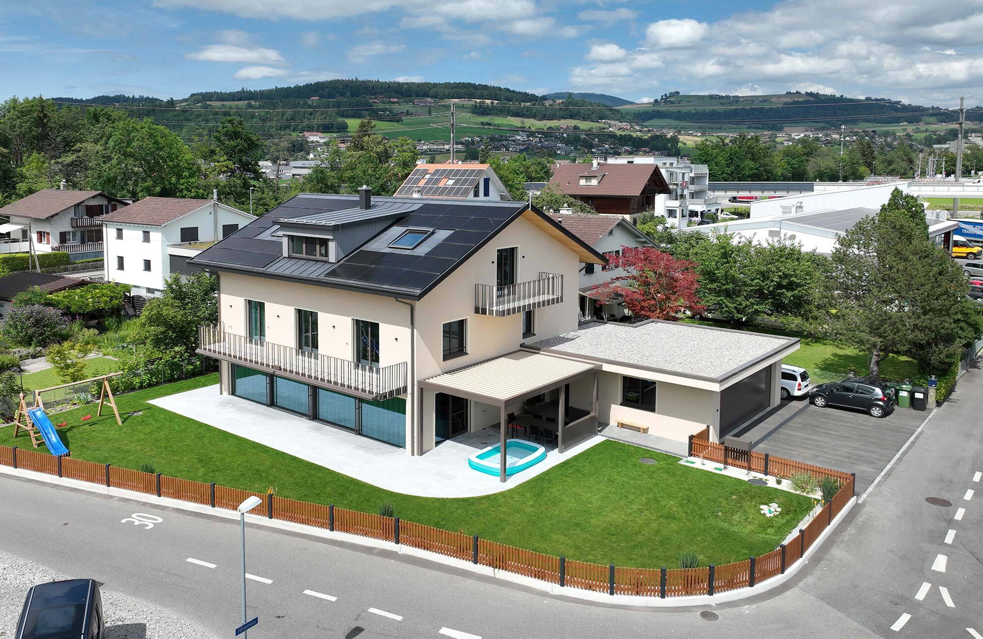 Neubau Haus mit Photovoltaikanlage