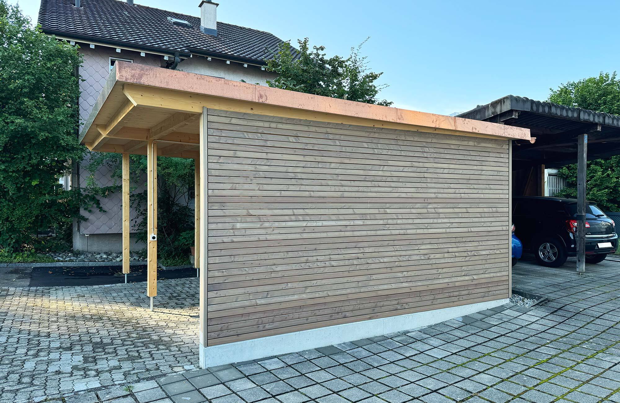 Carport aus Holz