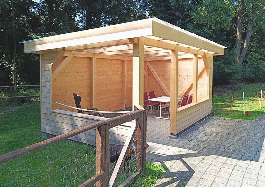 Pergola aus Holz