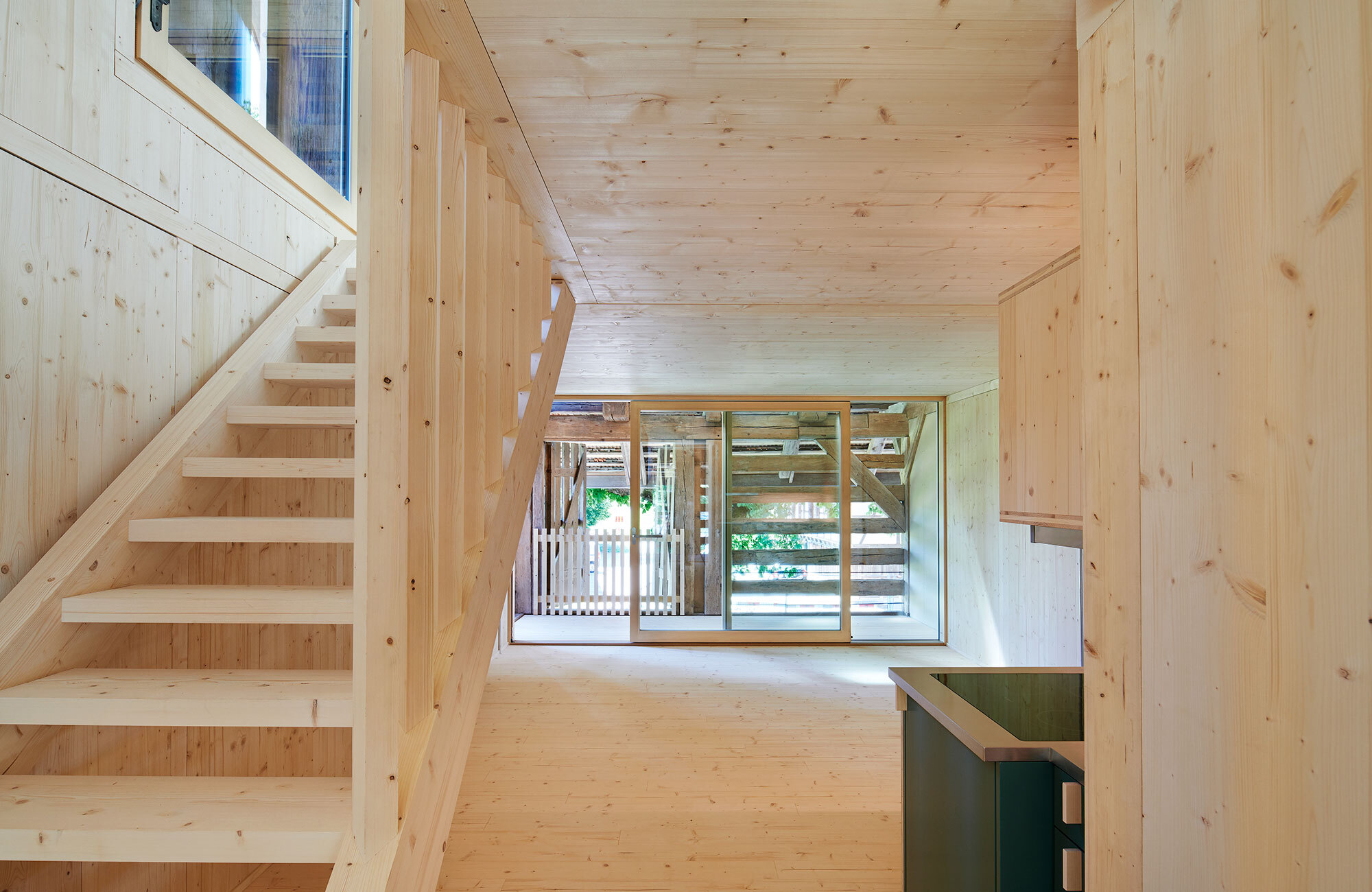 Treppe aus Holz