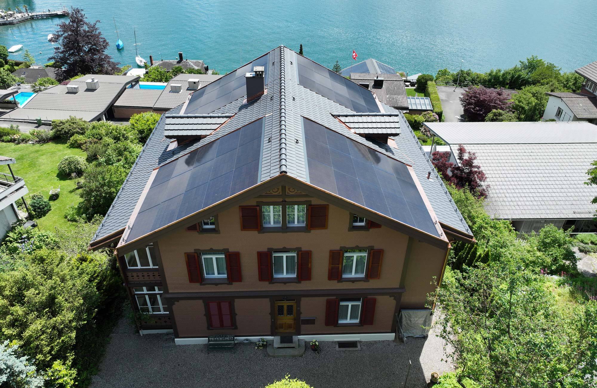 Einfamilienhaus mit Solaranlage