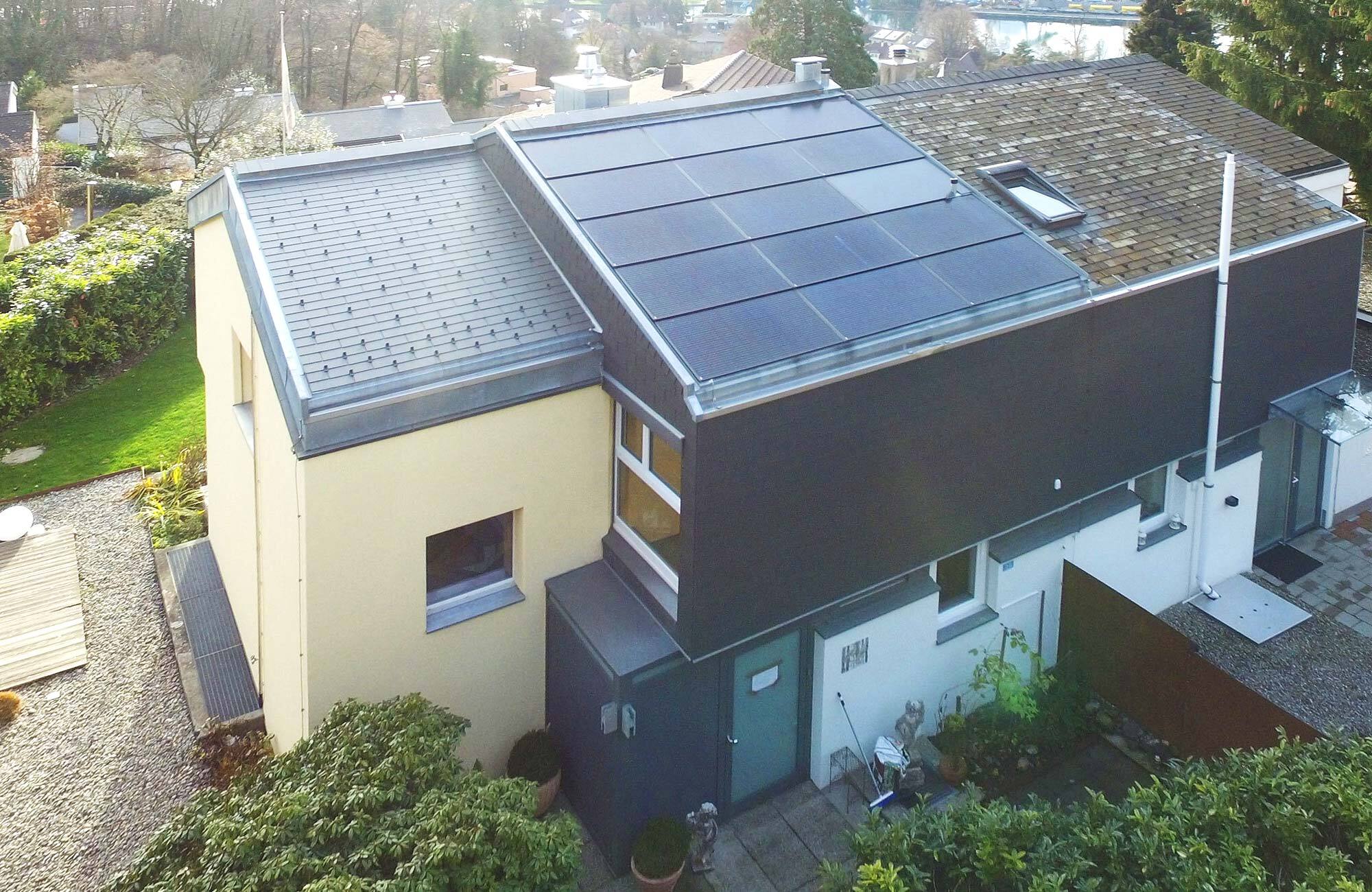 Solaranlage auf dem Dach